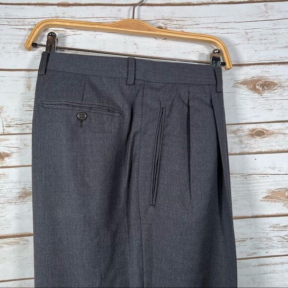 Valentino UOMO Super 120s Grey Dress Pants 52 R - Picture 2 of 16